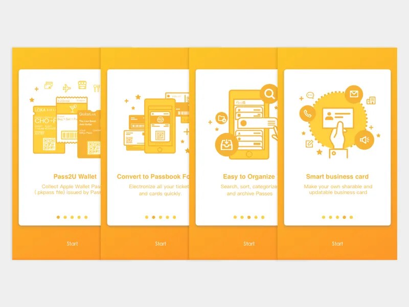 Pass2U Wallet Onboarding by YIYUN LIN on Dribbble