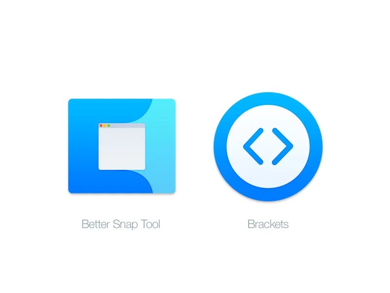 Mac Replacement Icons Better Snap Tool & Brackets by Benedikt on Dribbble