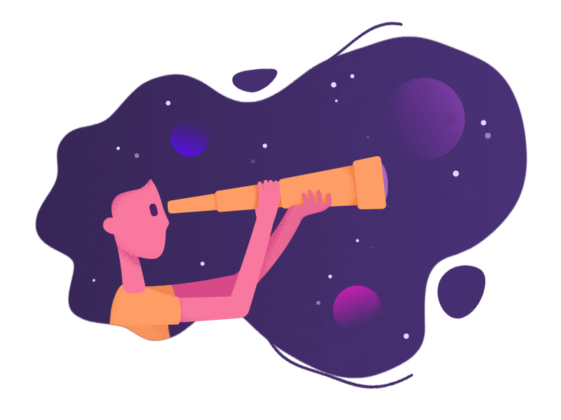 Cosmic hair by Tanka on Dribbble