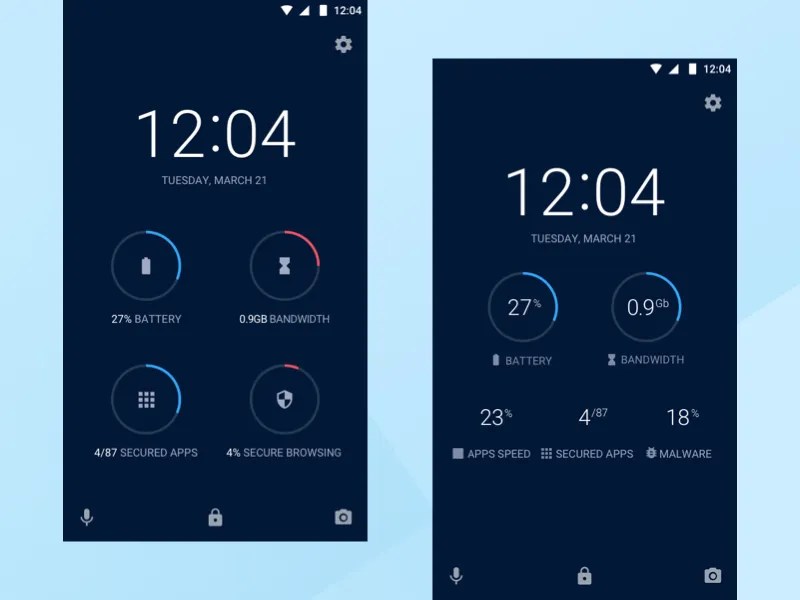 Android Widgets by Serge F on Dribbble