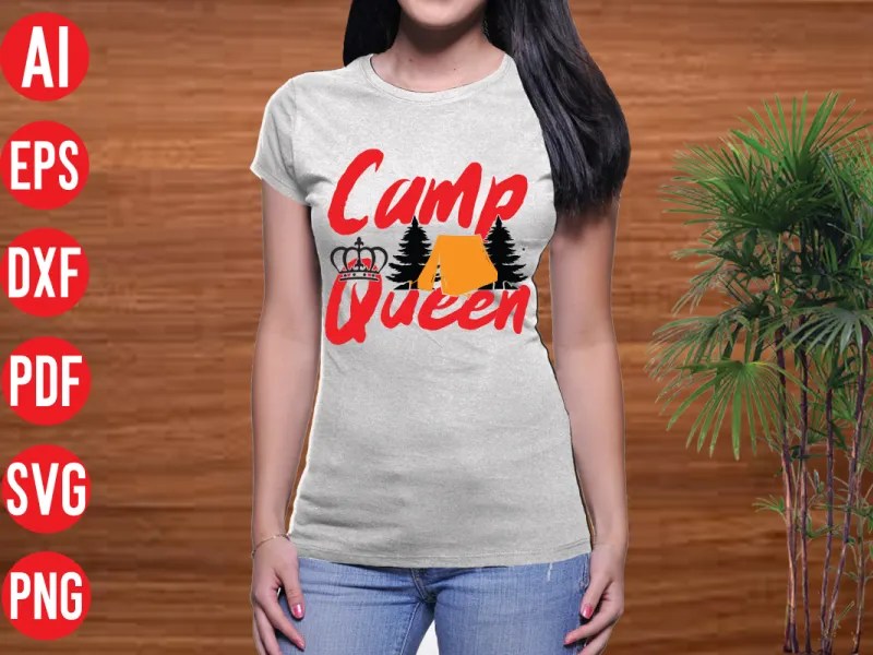 Camp queen SVG design by Creativedesign18 on Dribbble
