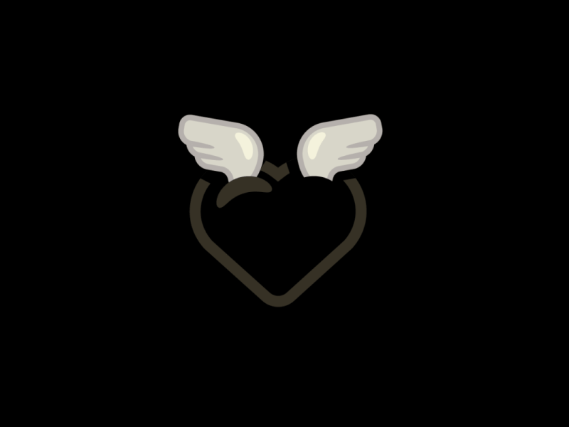 [GIF] Rebel Heart emoji by jundo.design on Dribbble