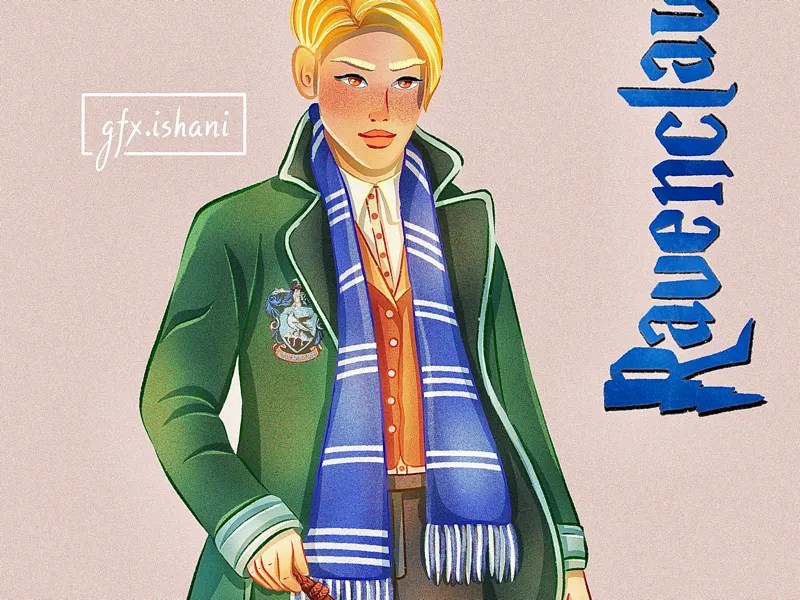 Ravenclaw guy by Ishani on Dribbble