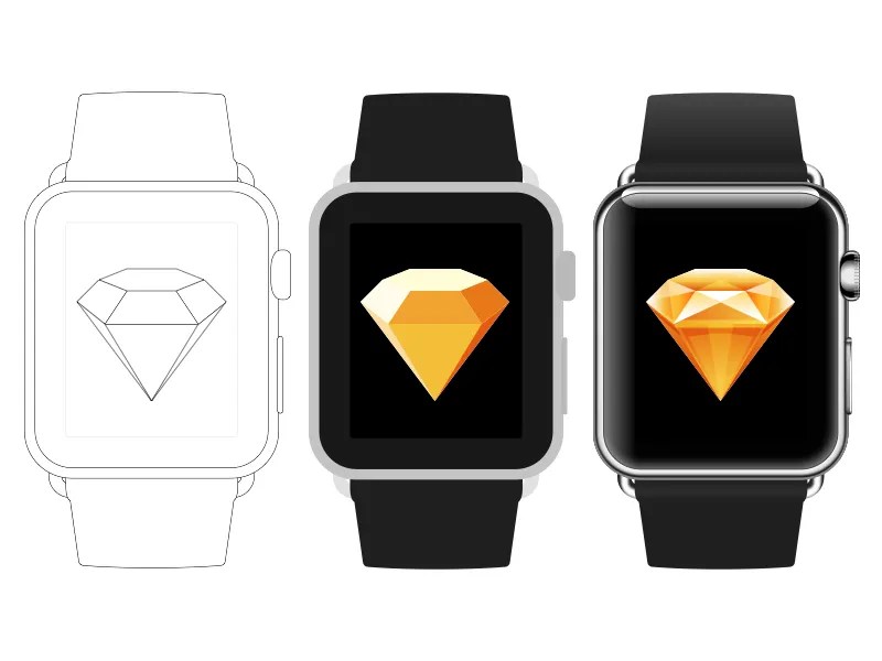 Apple Watch Sketch file free download by Peter Noorlander on Dribbble