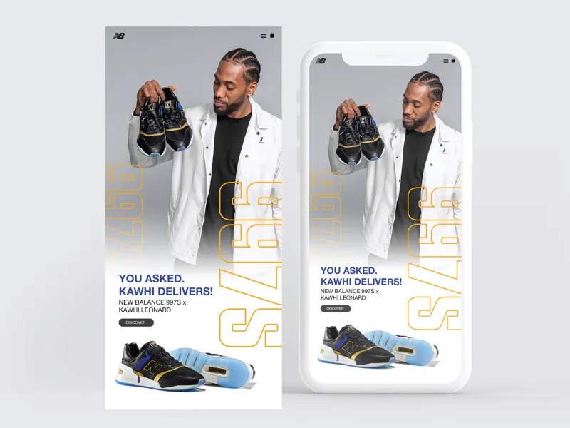 Concept New Balance app by Harben L. on Dribbble