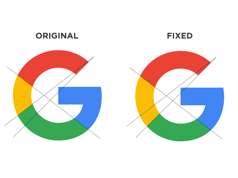 Simple Google Logo Fix by Matthew Stephens on Dribbble