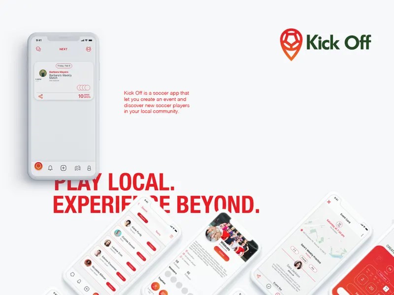 Kick off Soccer App by Mohammed Alruways on Dribbble