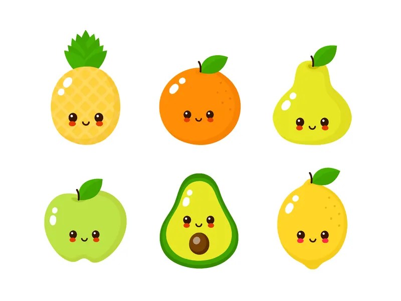 Cute fruits by Vyacheslav Svt on Dribbble