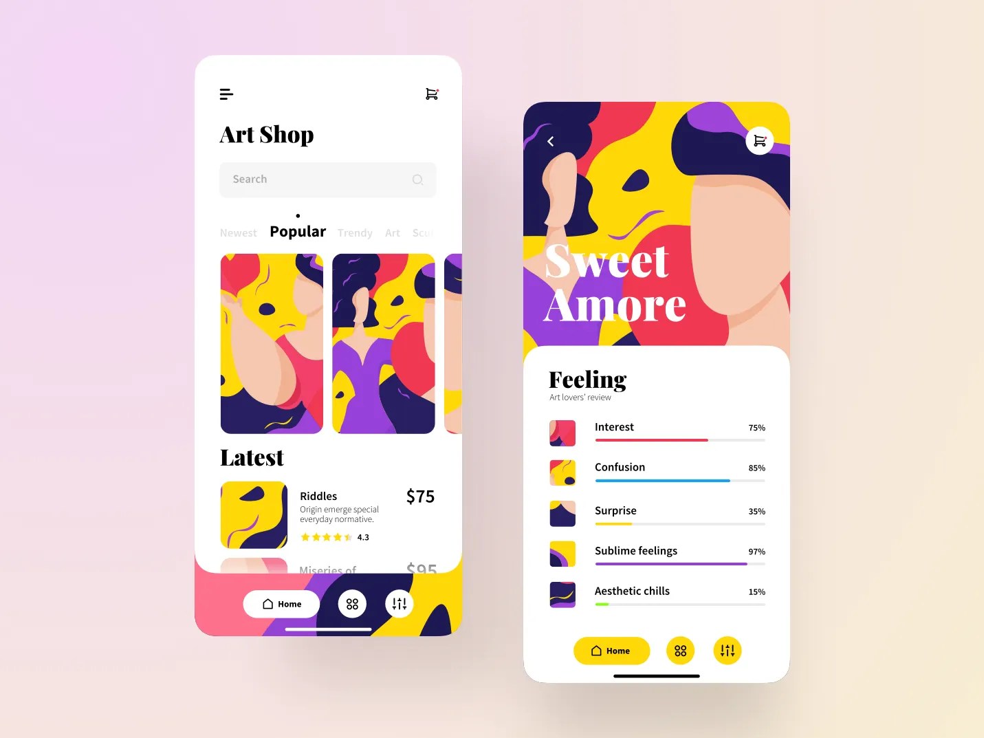 Visual Arts App by Ariuka for Solitude on Dribbble