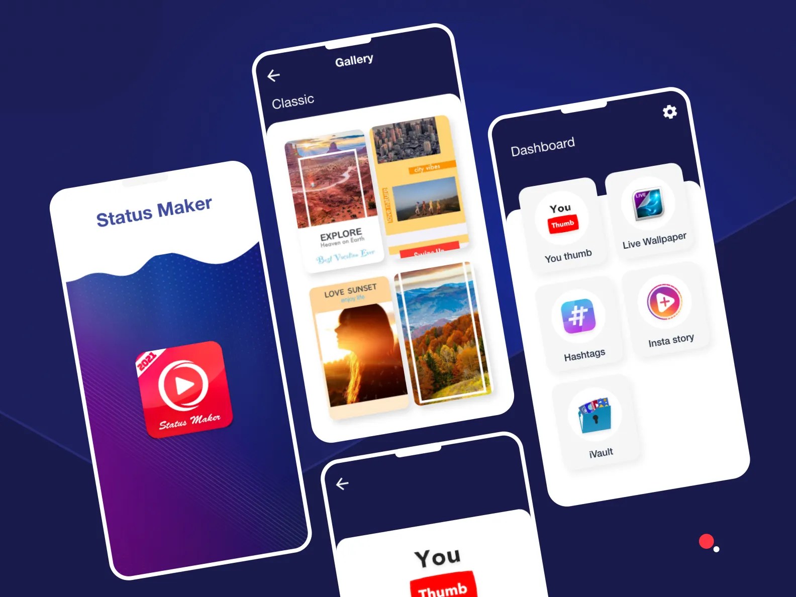 Status Maker App UI design by Kalim Ahmed Hamza on Dribbble