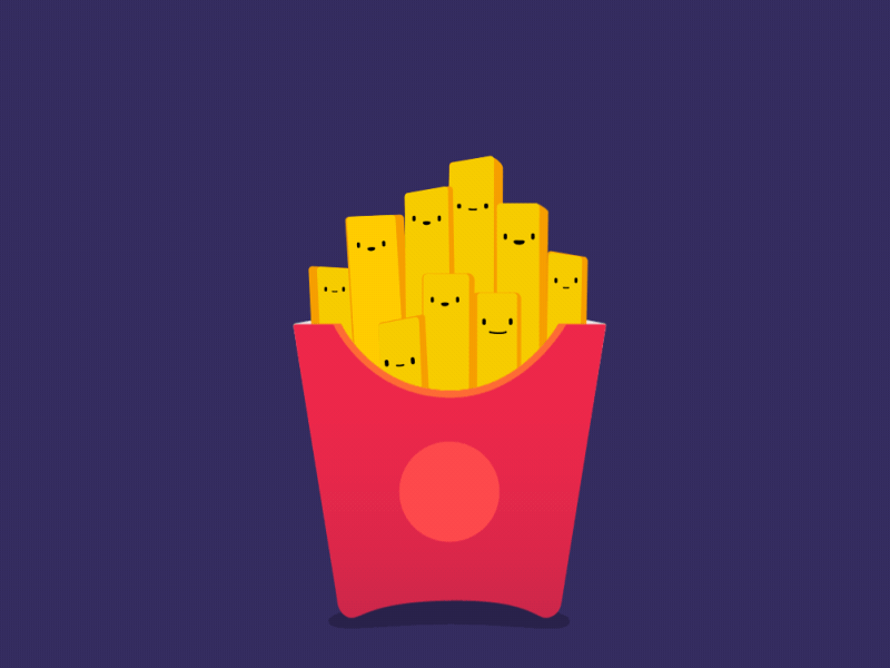 Want some fries ? by mat&fab on Dribbble