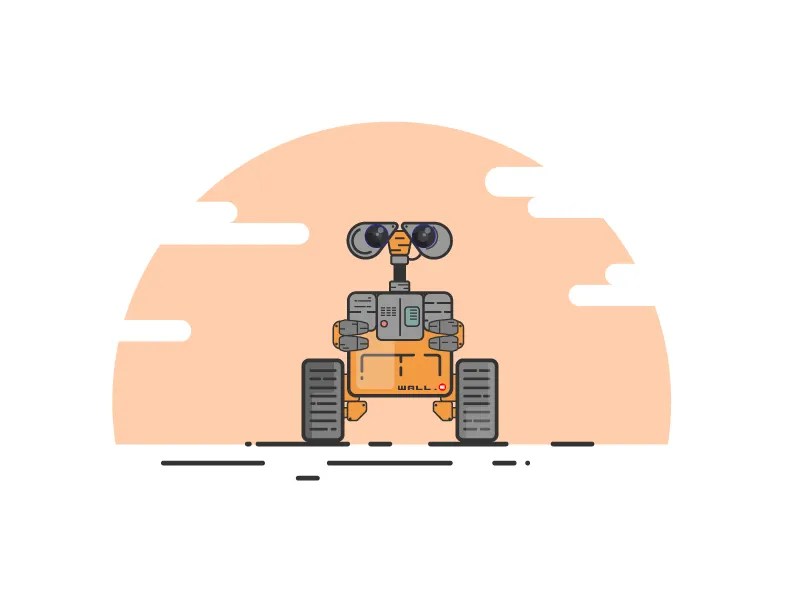 WALL.E vector Design by Pallab Borah on Dribbble