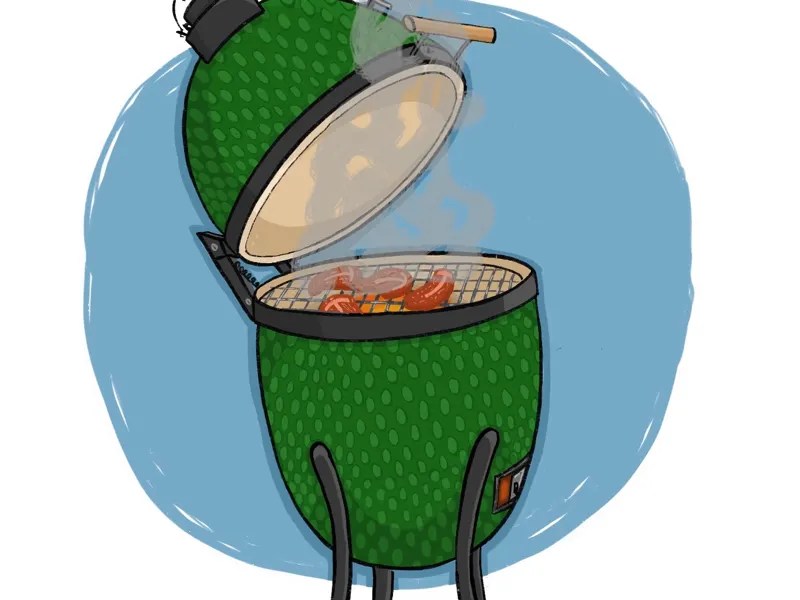 Big Green Egg BBQ by Andy Huber on Dribbble