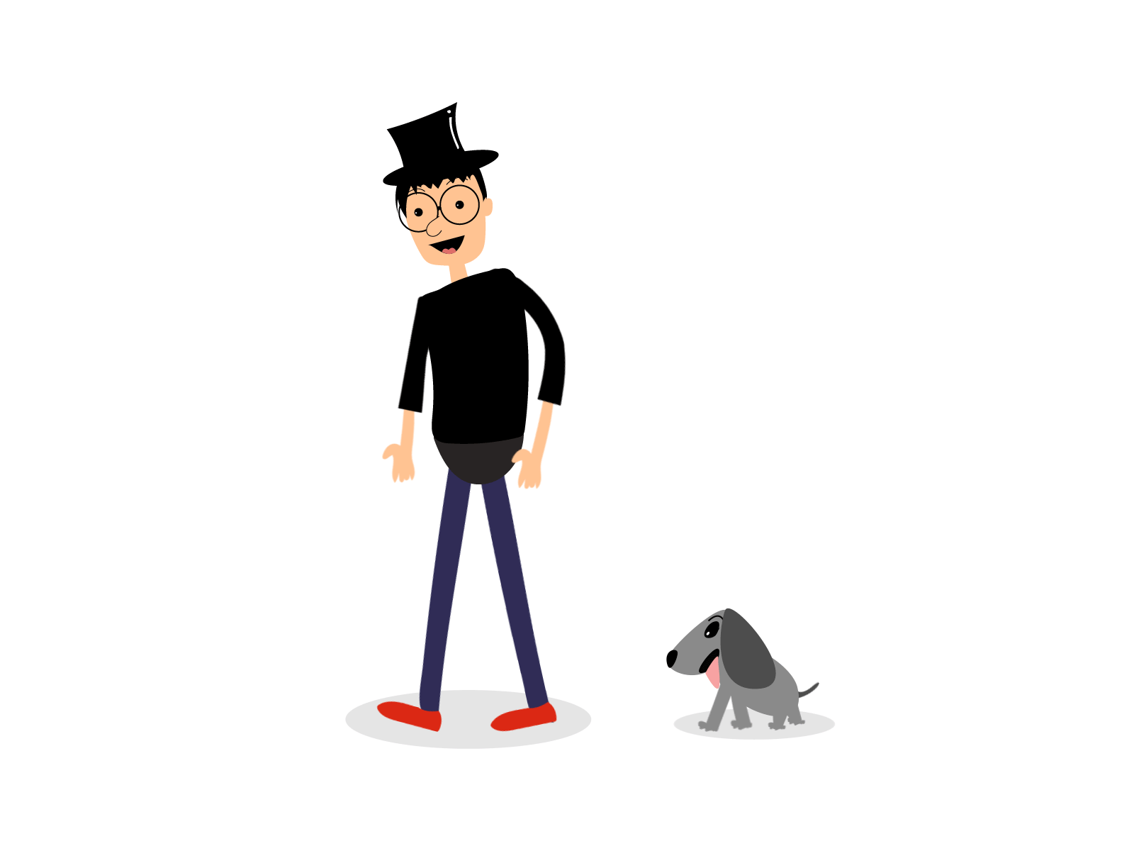 Dog Walk by AR on Dribbble