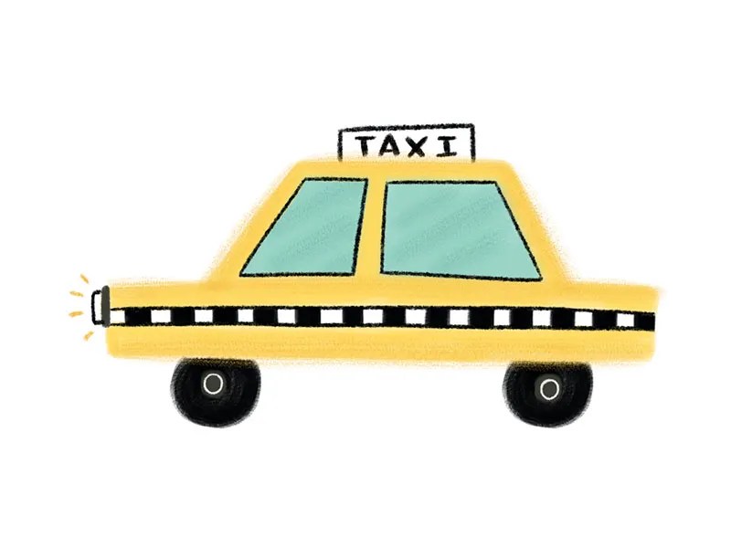 Big yellow taxi by Chelsea Ekberg on Dribbble