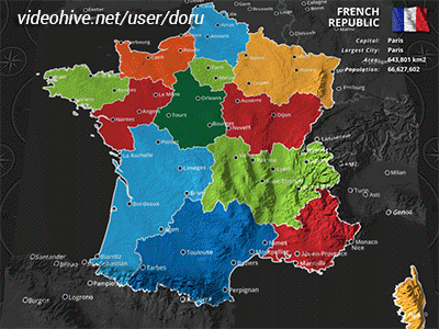 3D Map Animation After Effects France 3D Map Made In After Effects By Dorusoftware On Dribbble