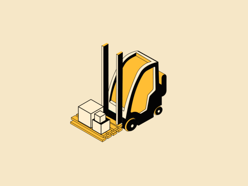 Forklift by Anastasija Glidzic on Dribbble