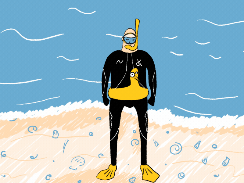 Diver by Danny Kyrko on Dribbble