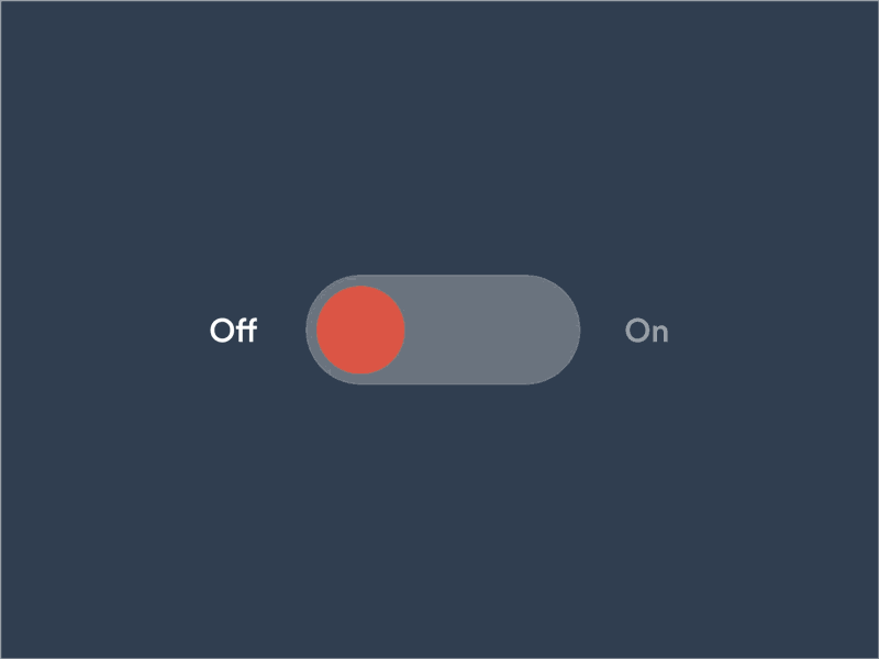 Daily UI 015 On/off switch by Laurens Vandevyver on Dribbble