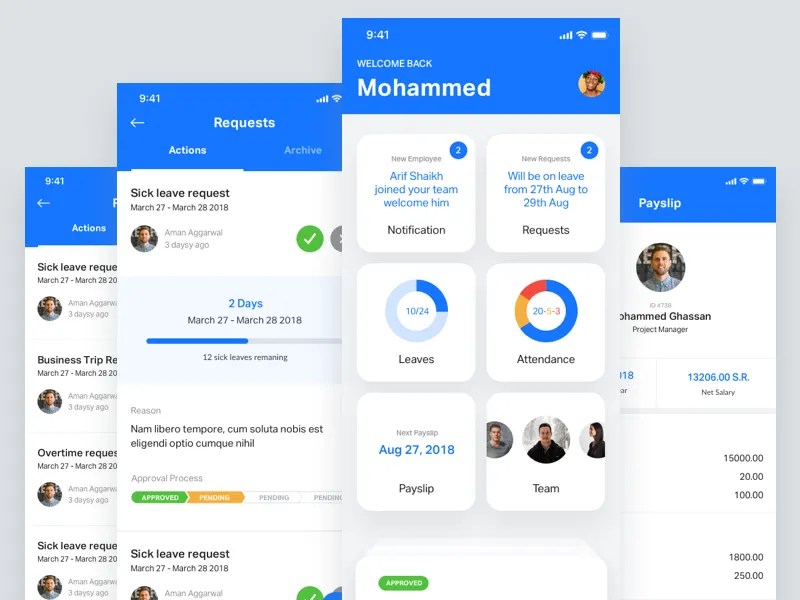 HR and Payroll App by Paresh Khatri on Dribbble