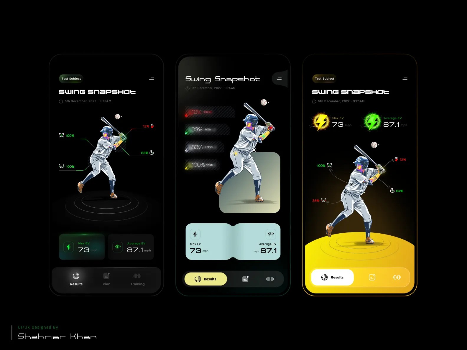 Baseball App Design Player Statistics page by Shahriar Khan 🤘 on Dribbble