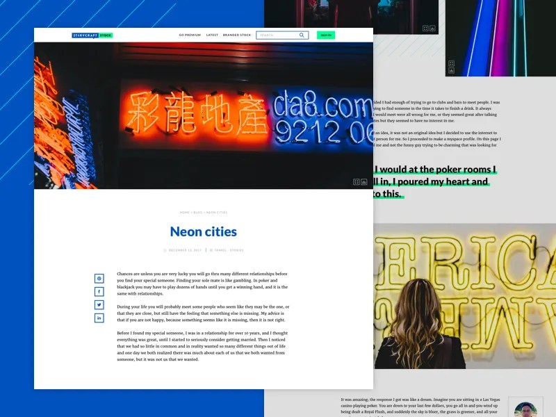 Blog Home Page by Indicius on Dribbble