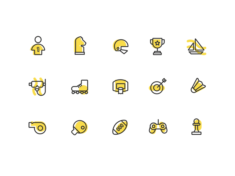 Sport icon gif design by Mia for COOLEST on Dribbble