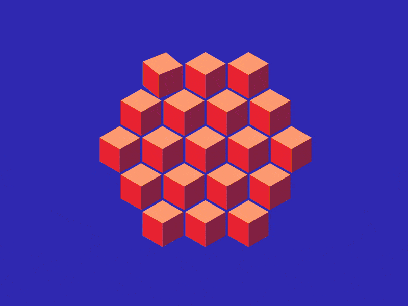 Pure CSS chain reaction animation (Loop) by Miguel Arroyo