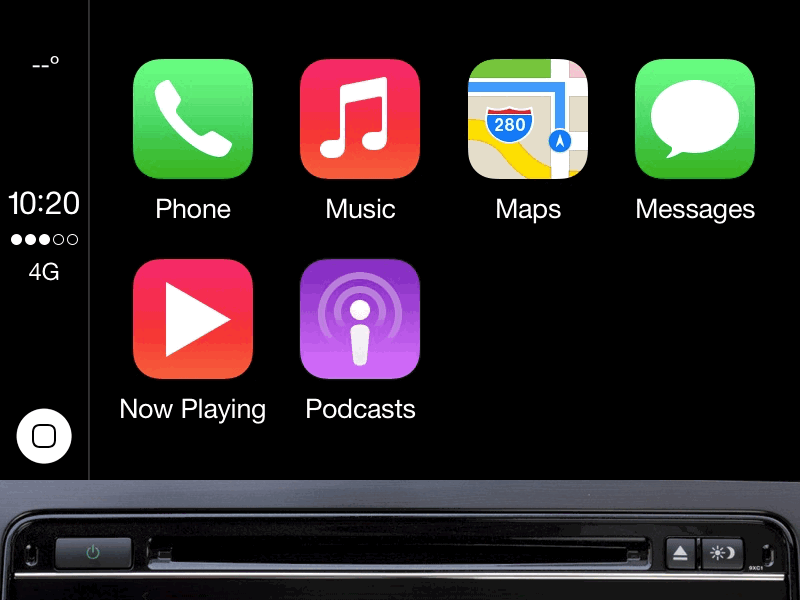 CarPlay Weather by Casey Feldman on Dribbble