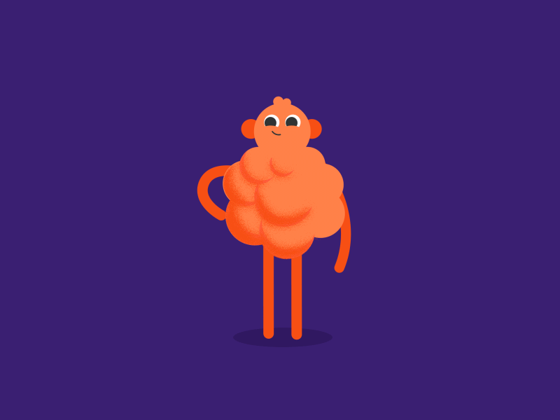 Dribbble orange.gif by Mane Alex