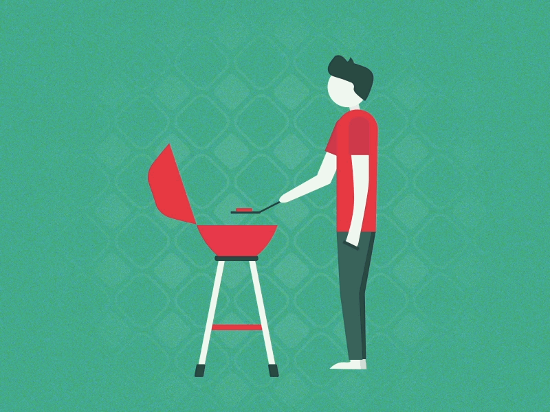 Grilling season by Adam Osvald on Dribbble