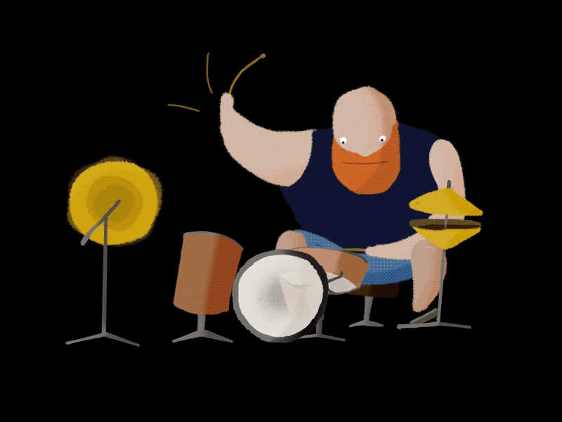 12framesaday Drummer by Mikhail Ivanchuk on Dribbble
