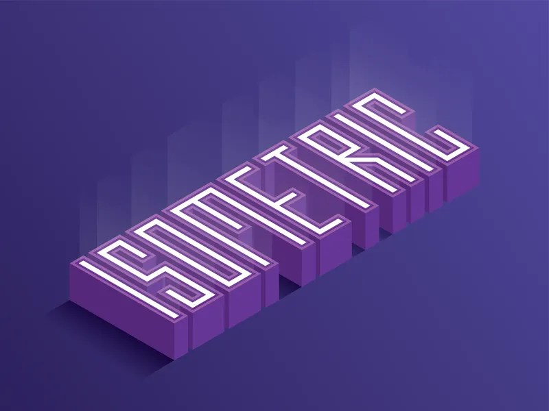 Isometric Text Animation by SowRen DebbaRman on Dribbble