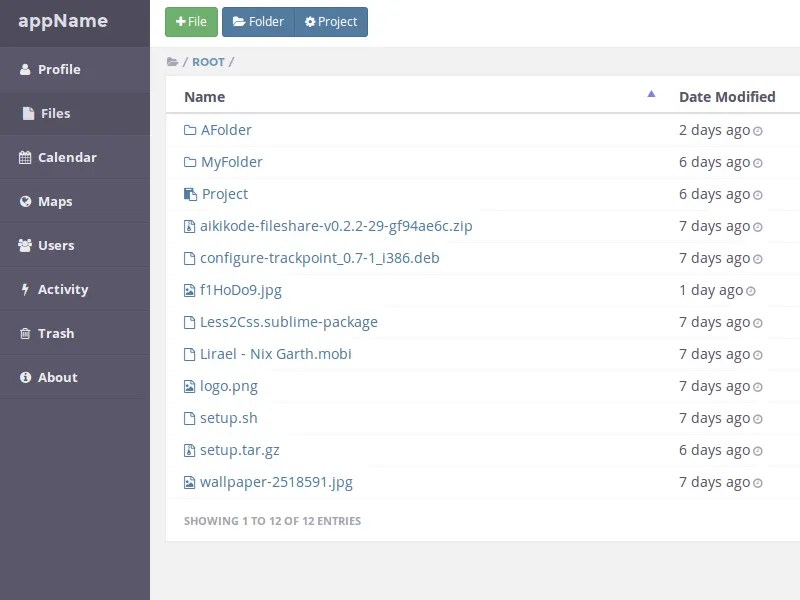 File System by Dalton EG on Dribbble