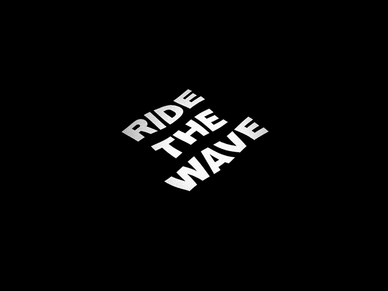 RIDE THE WAVE by Daniel Teanby on Dribbble