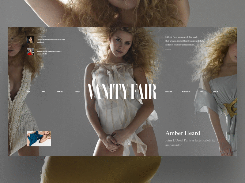 Vanity Fair by Slava Kornilov for Geex Arts on Dribbble