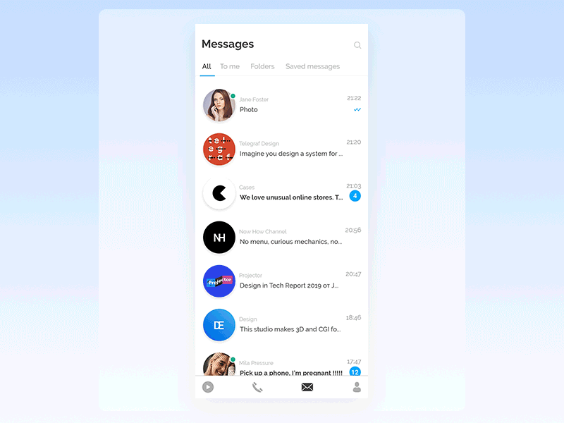 Dribbble main_telegram.gif by Artur