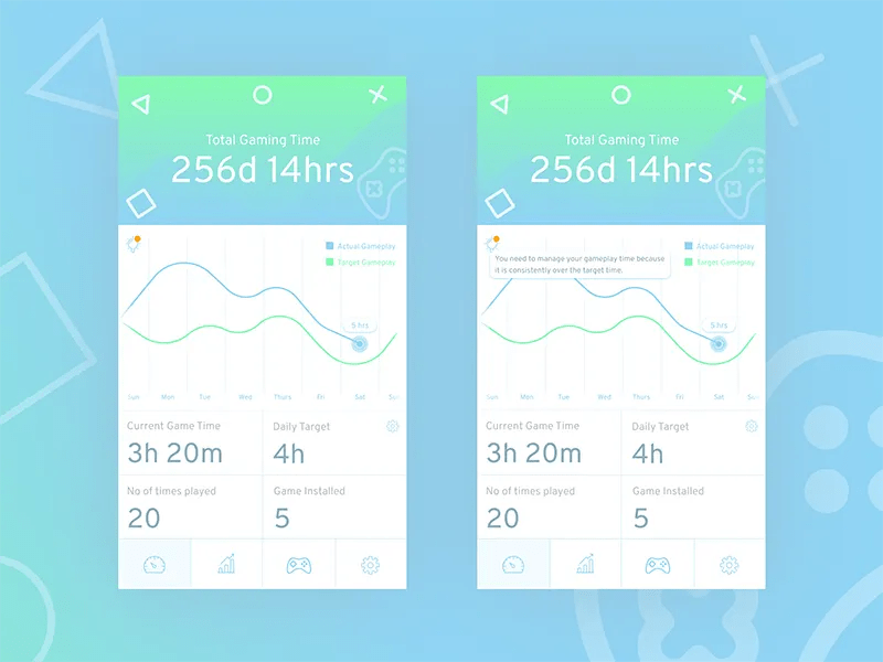 Game Time Tracker by Prabesh Shakya on Dribbble