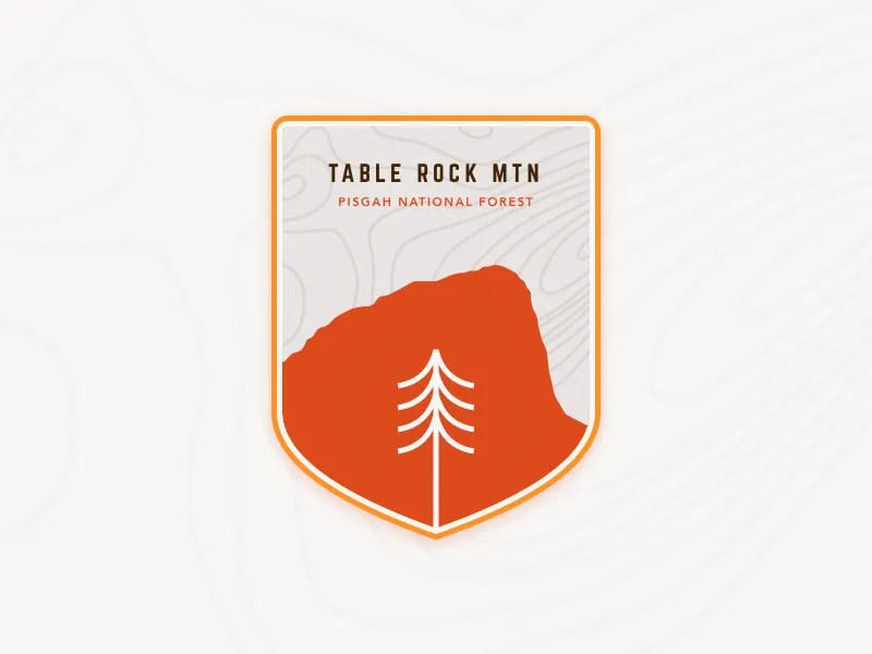 Table Rock Mtn. Patch by John Wickham on Dribbble