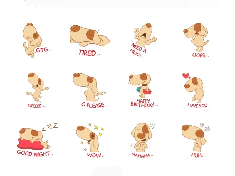 Cute Dog Emoji by Emoji Expert on Dribbble