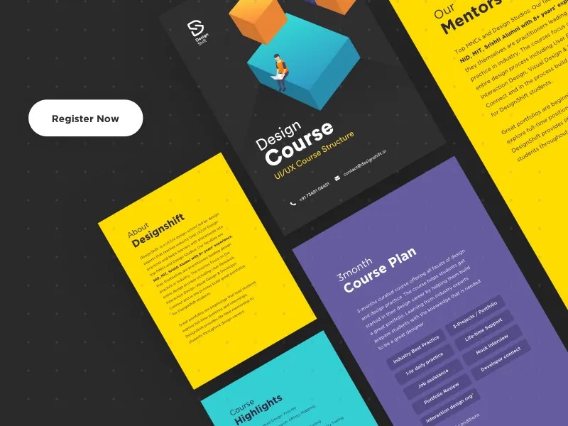 Course Structure by Design Shift on Dribbble