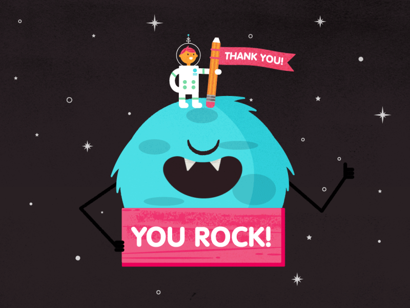Monster Project Thank You by Molly Hensley on Dribbble