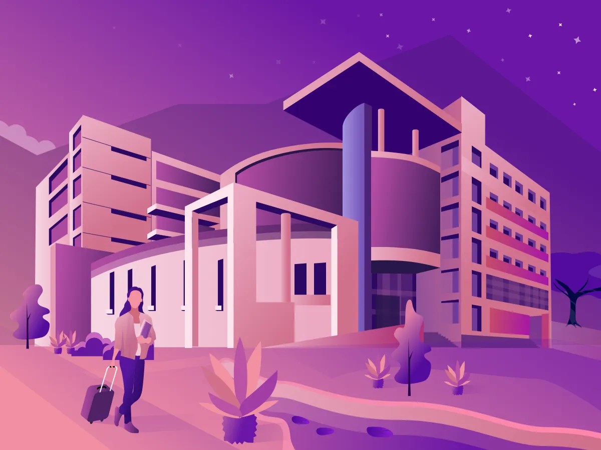 Illustration of College Days by Dony D on Dribbble