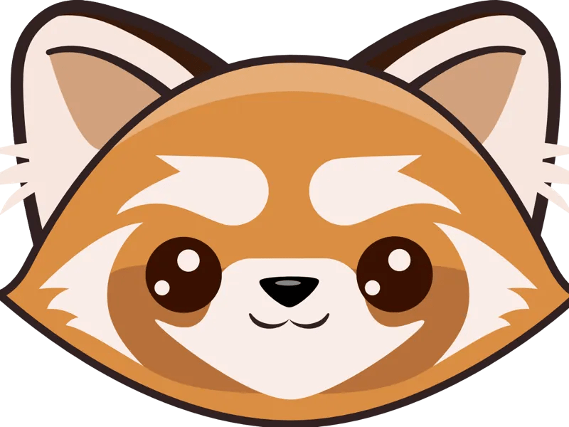 Red Panda Sticker/Emoji by Brenton Piecka on Dribbble