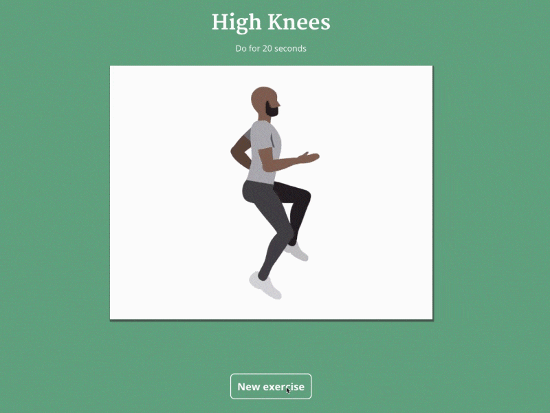 High Knees Exercise Gif