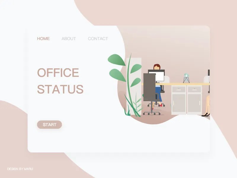 Office Status by Maru on Dribbble