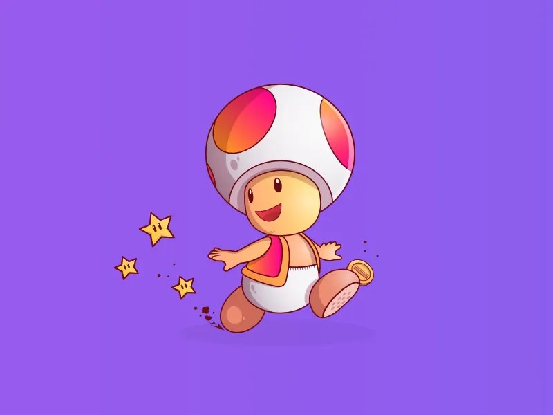 Toad Super Mario by Tribhuvan Suthar on Dribbble