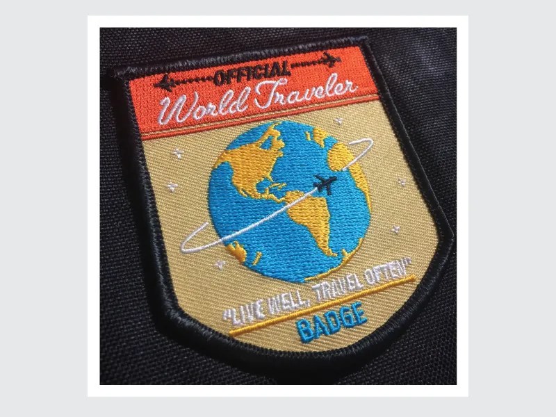 World Traveler Patch Printed by Alex Asfour on Dribbble