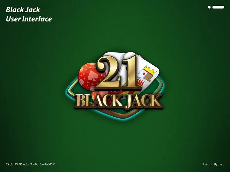 blackjack logo by CJW on Dribbble