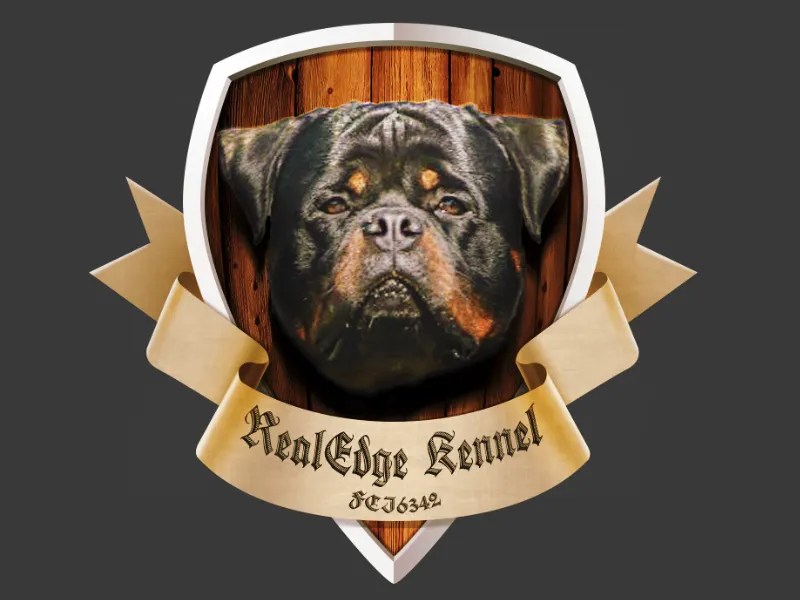 Real Edge kennel logo/crest by Milos Nikolov on Dribbble